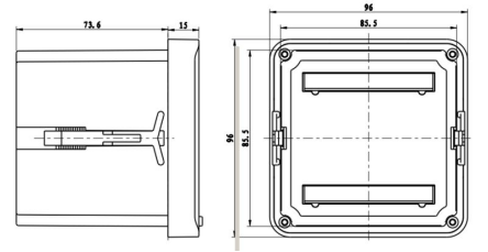 NY-401A 86彩屏測(cè)溫接收裝置(圖1)